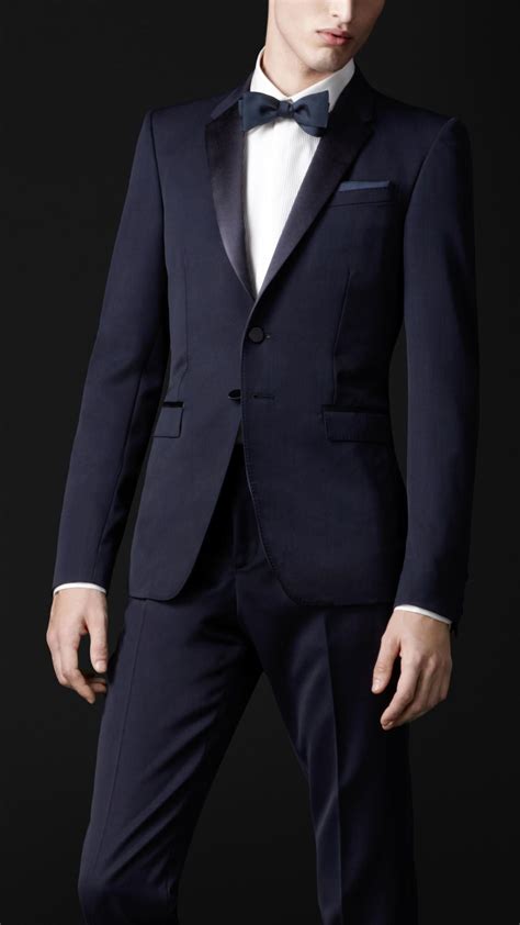 burberry navy tuxedo jacket|Men’s Designer Blazers & Trousers .